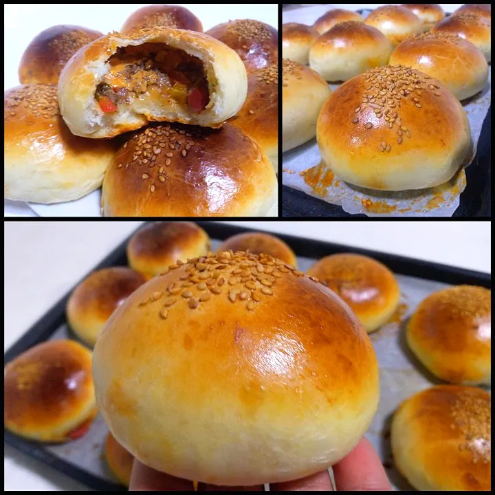 buns burger buns so soft and incredibly good 👌 full recipe in My YouTube channel please subscribe and share with your friends if you like it 🥰|وصفة واستفادة mother's recipesさん