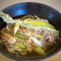天ぷら翌日の　天ぷらうどん