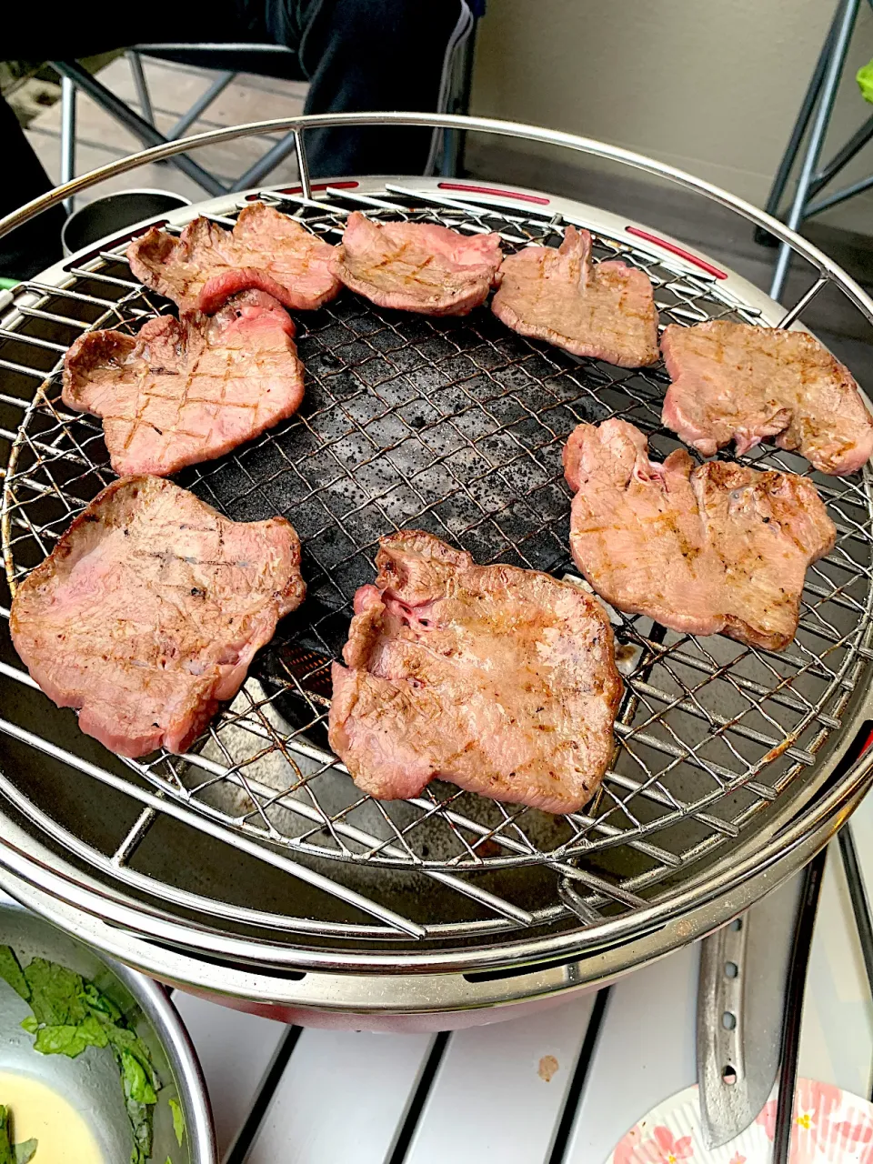 お庭でBBQ〜ロータスグリルで牛タン|春 来るさん