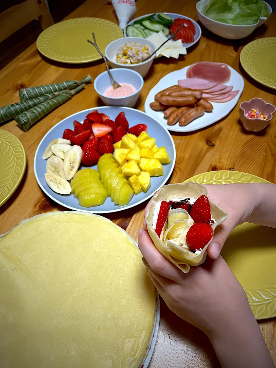 Snapdishの料理写真:こどもの日はクレープパーティー🎉|＊みお＊さん