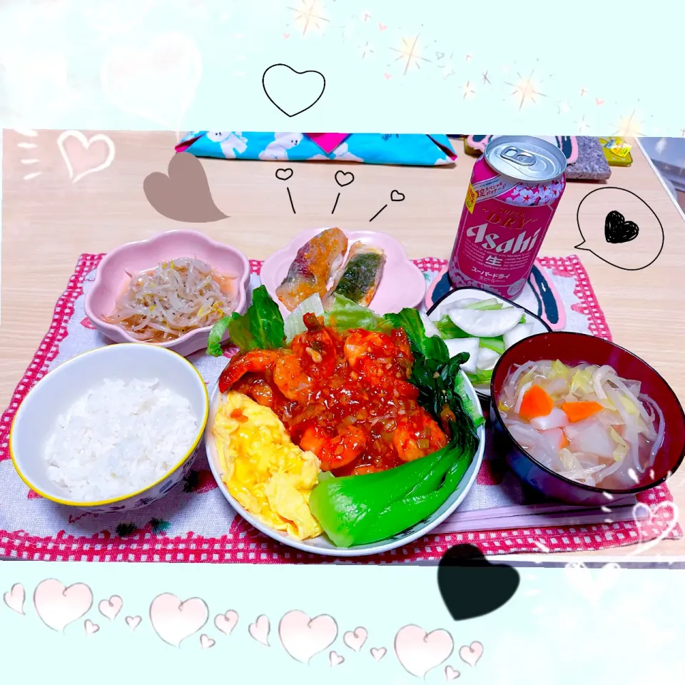 ５／５m ｆｒｉ 晩ごはん🍴＊○°|rinaronarさん