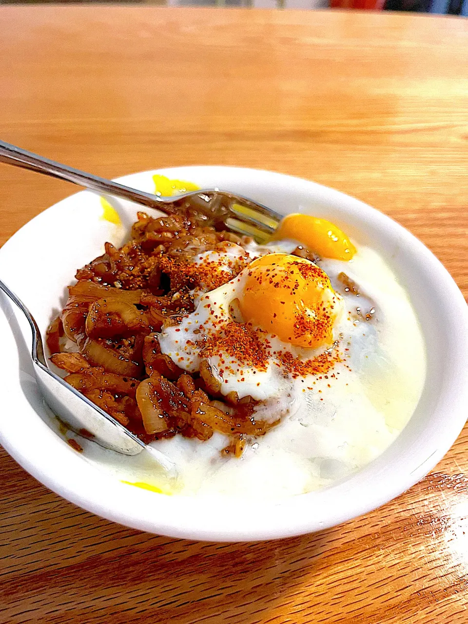 Porky don with double soft boiled eggs|Florrieさん