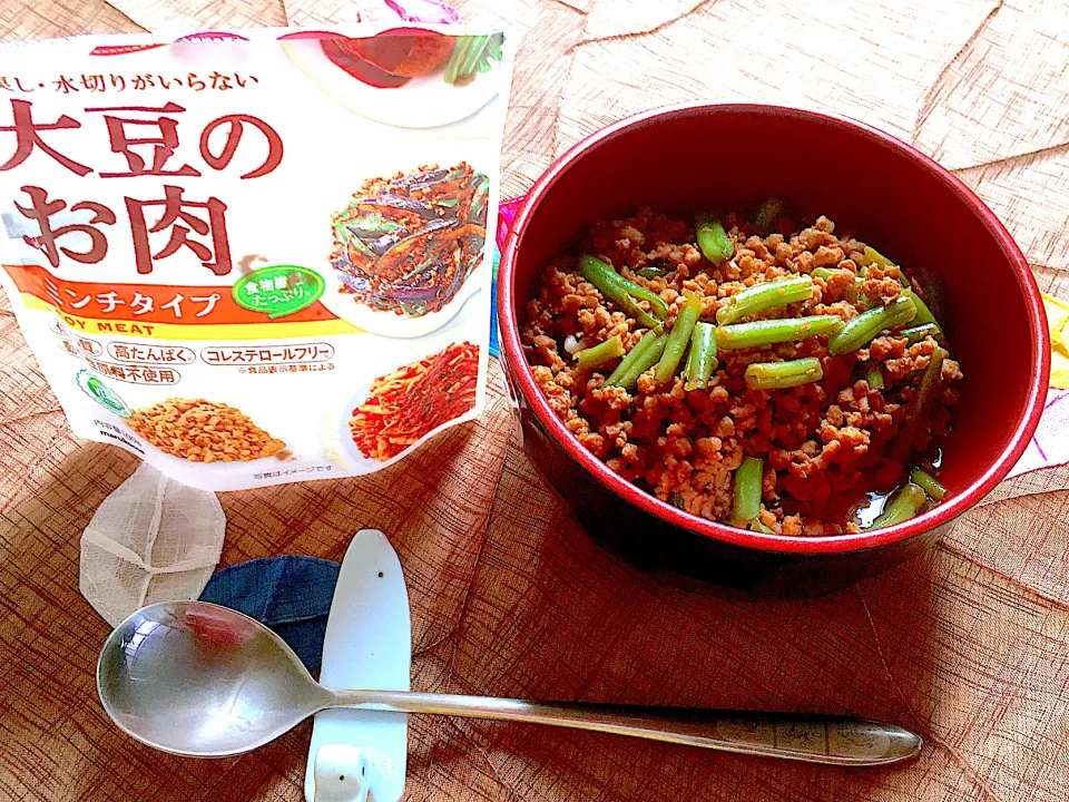 大豆のお肉丼|ばんびさん