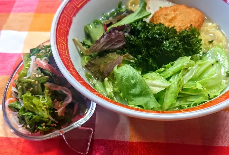 スガキヤの味deベジラーメン
レタス×蟹蒲うま塩サラダ|マギーさん