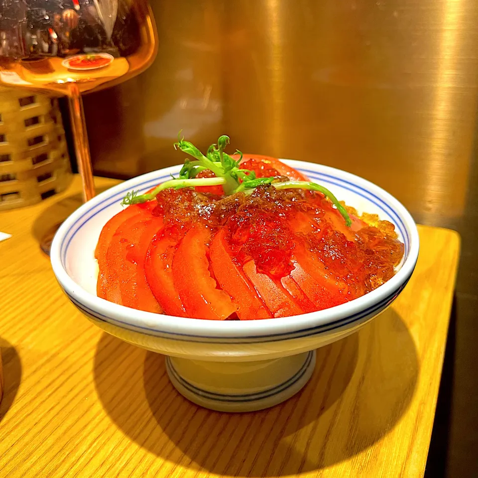 Tomatoes with huadiao jelly|skyblueさん