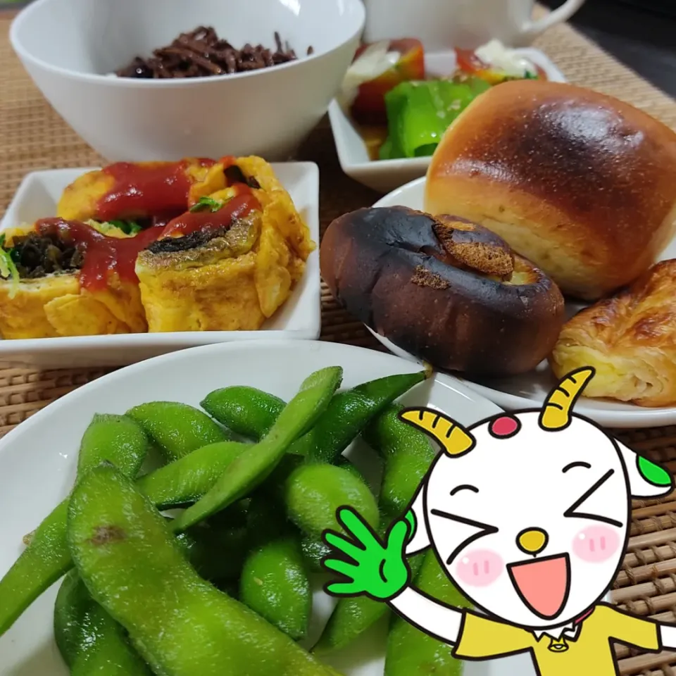 朝から枝豆を食べる|Rピージャーさん