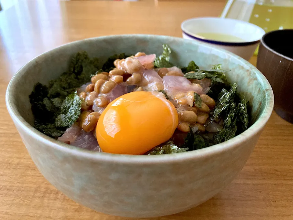 ＊マグロ青じそ納豆丼＊|＊抹茶＊さん