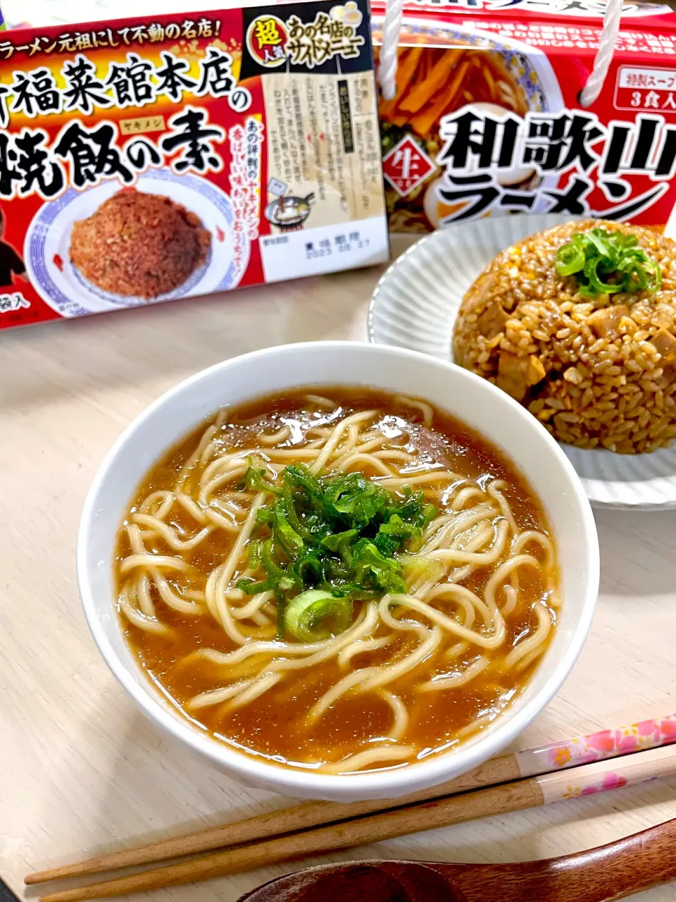 和歌山ラーメン•京都新福菜館焼き飯|＊.｡.＊ yükinaﾟ＊.｡.＊さん