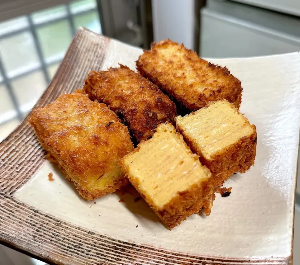 厚焼き卵フライ|やんおさん