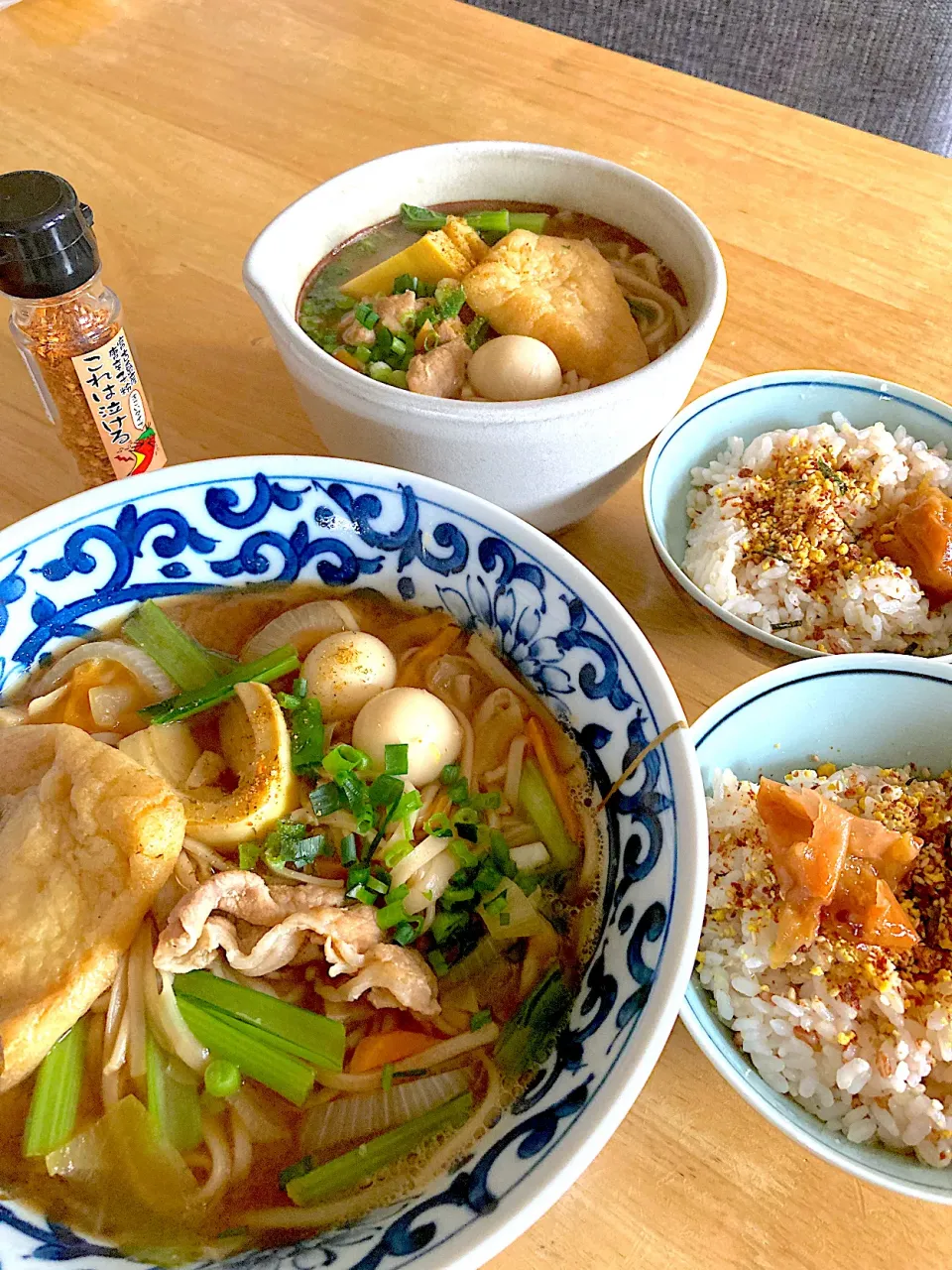 残り物ぜーんぶ入れた味噌煮込み稲庭うどん(*´ｰ｀)ゞ|さくたえさん