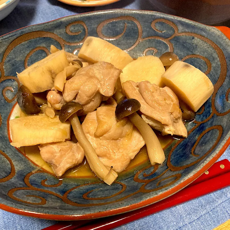 鶏と長芋の煮物|あさかさん