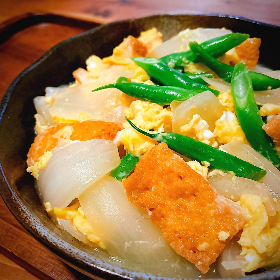 新たま🧅と厚揚げの玉子とじ🍲💭