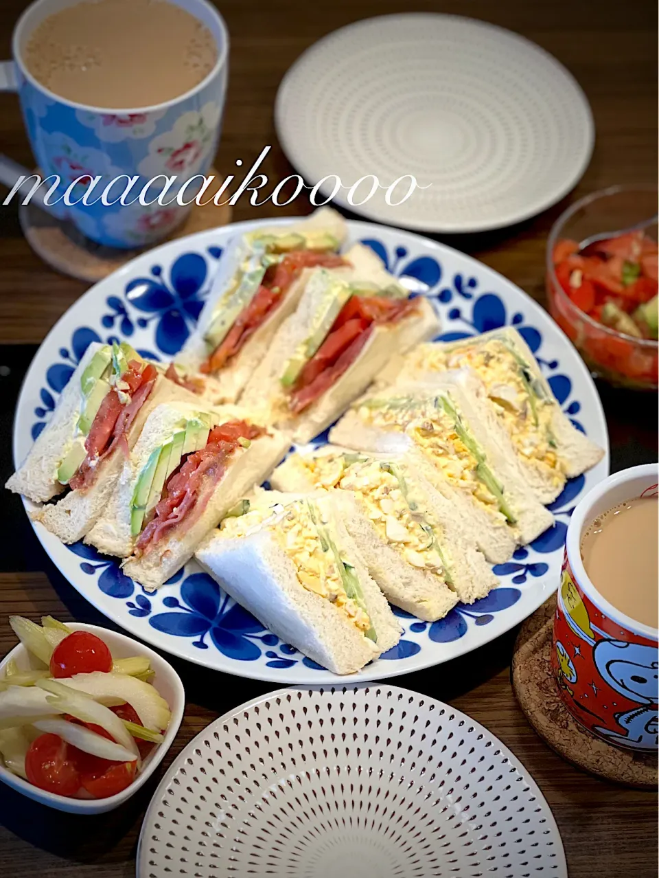 休日サンドイッチ🥪🍅🥒|マイコさん