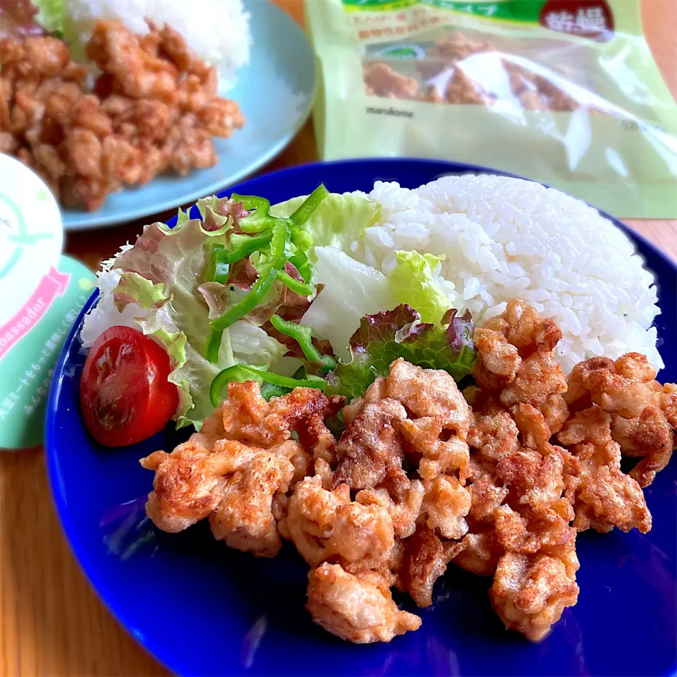 大豆のお肉のクミン唐揚げと五香粉唐揚げ|むぎこさん