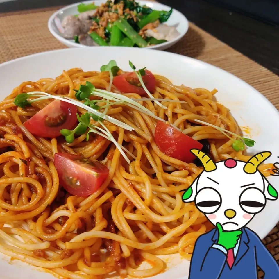 Snapdishの料理写真:ミートソースとナポリタンを間違える|Rピージャーさん