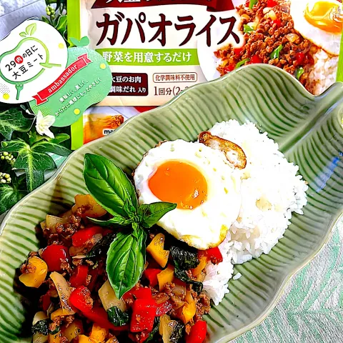 「大豆のお肉のガパオライス」を使ってみたSnapdishの料理・レシピ写真:大豆のお肉でガパオライス🇹🇭