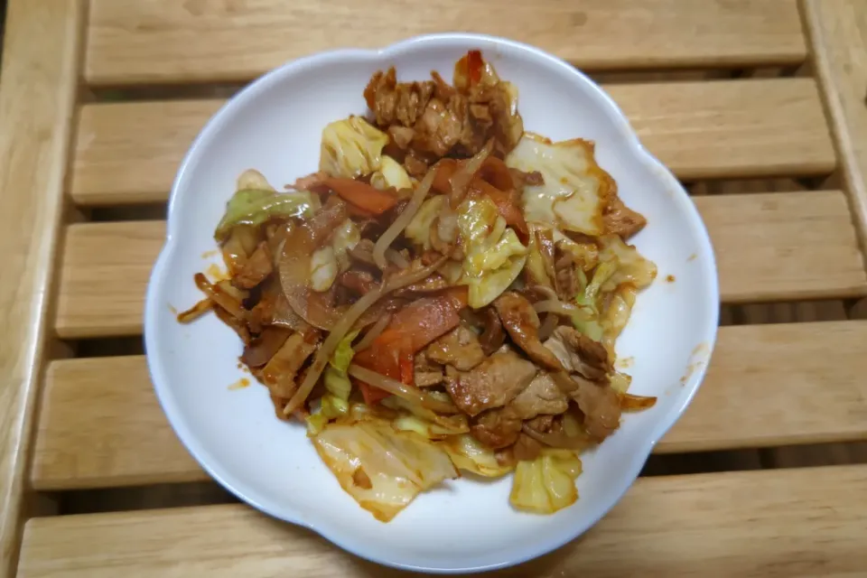 大豆のお肉　スライスを使ったキムチ味の炒め物|Kumikoさん