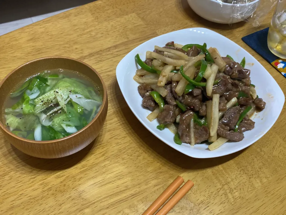 青椒肉絲 大根のね|まいちむさん