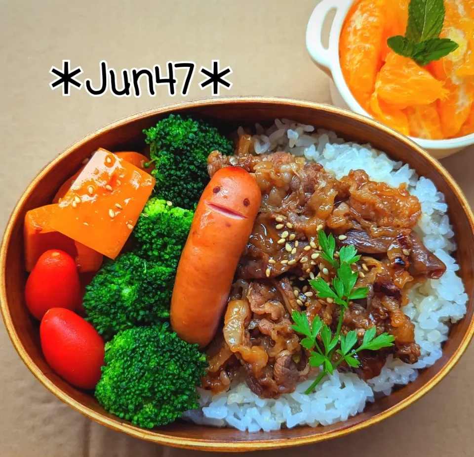 本日のゆる弁□　プルコギ丼弁当　20230508|jun47さん