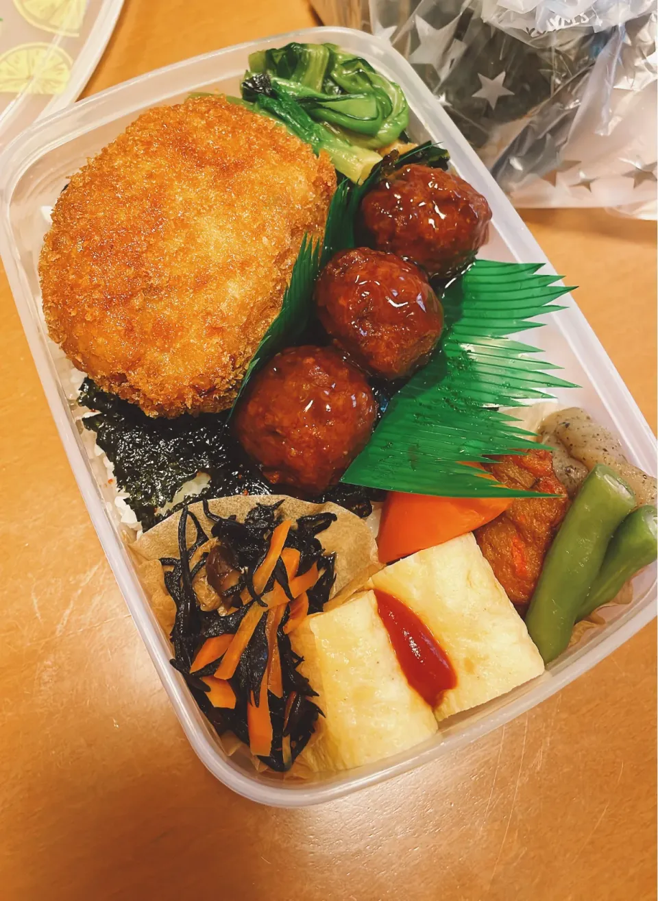 Snapdishの料理写真:今日の旦那のお弁当🍱|sacchan( ﾐΦﻌΦ)ฅさん