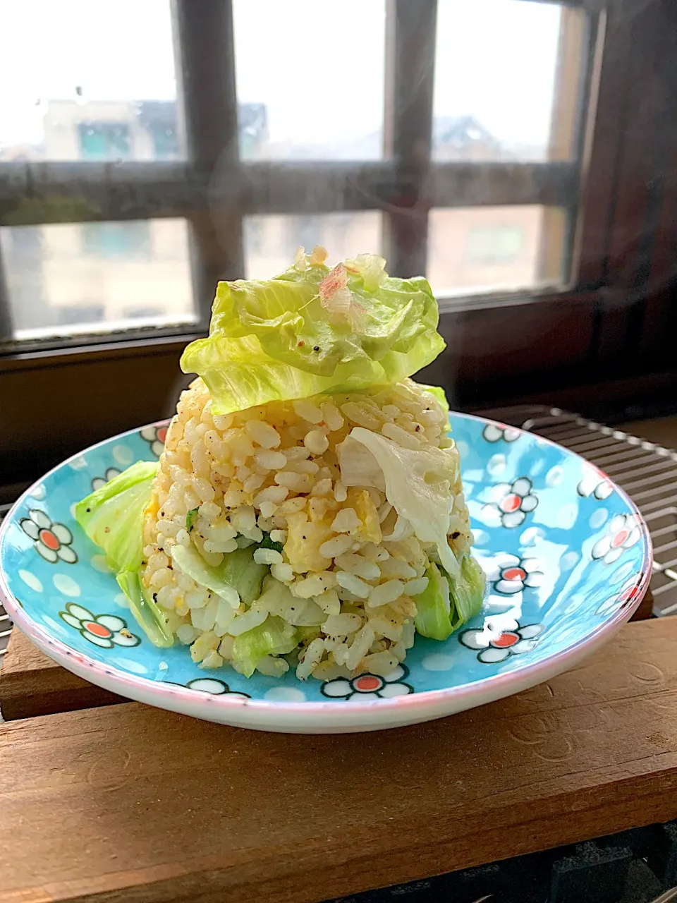 冷蔵庫の野菜救済🥬レタスチャーハン|ビーグルさん