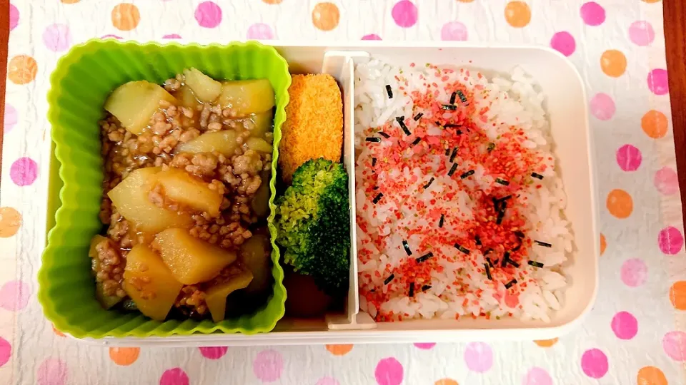 じゃがいものそぼろ煮❤️旦那さんお弁当❤️|かおるcitronさん