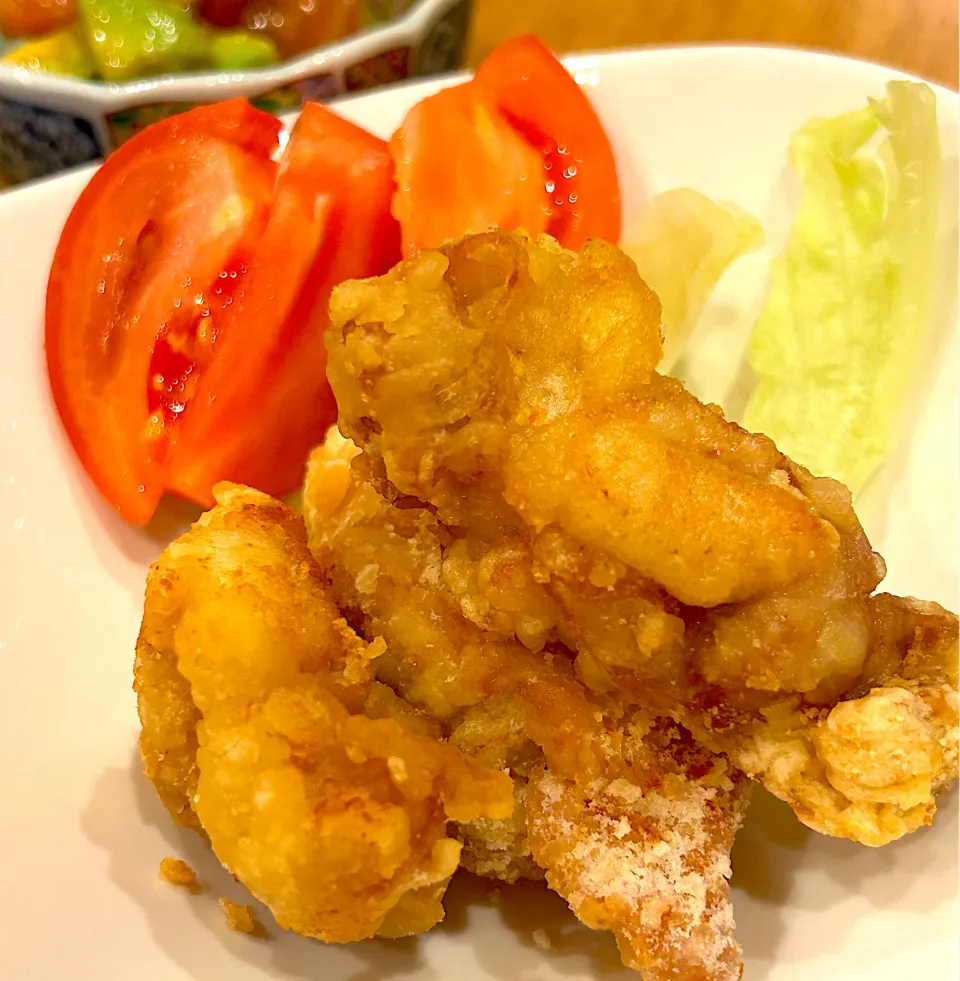 鶏胸肉ともも肉の唐揚げ|だまさん