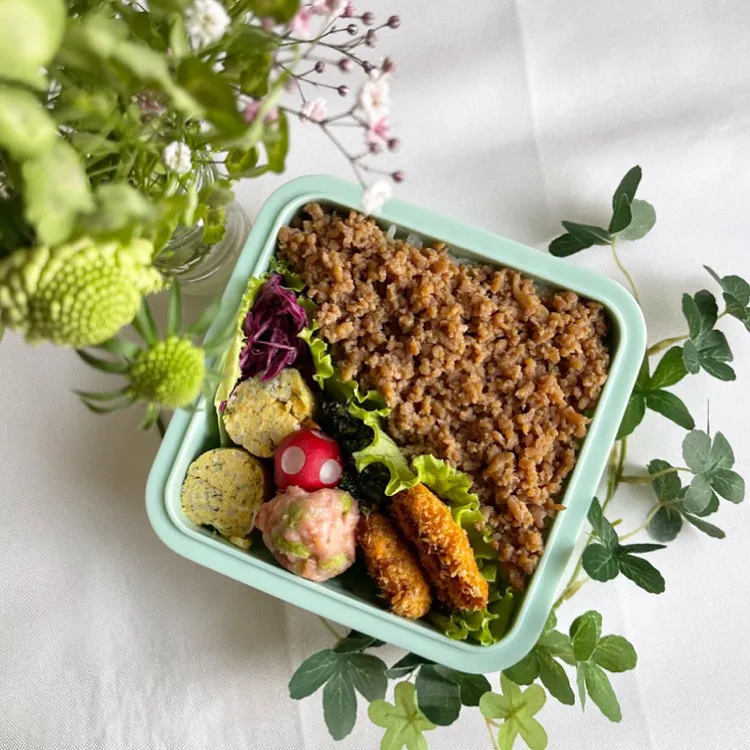 5/9❤︎主人の鶏そぼろ弁当🌱|Makinsさん