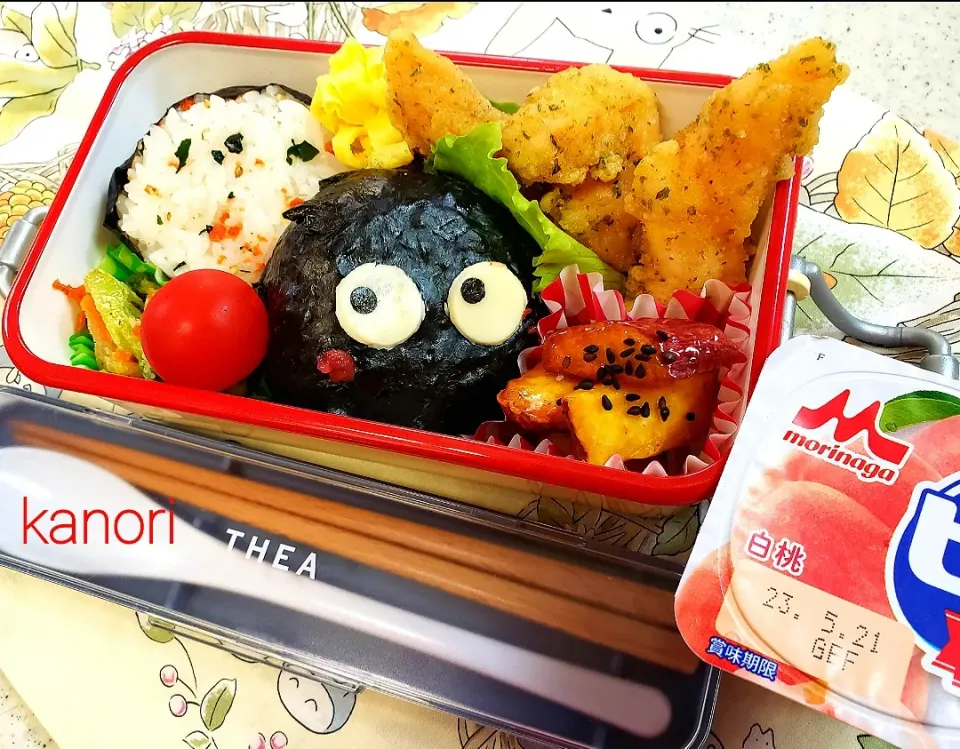 JK弁当15～まっくろくろすけおにぎり|かのりさん