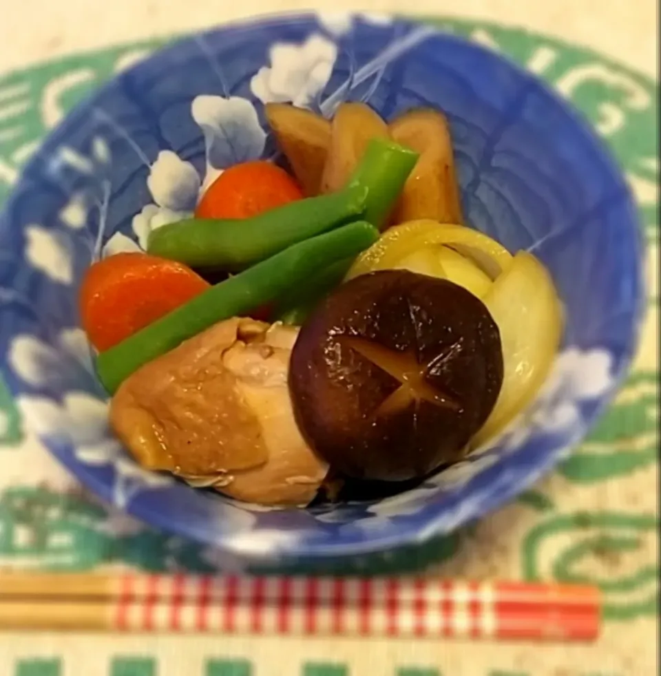 鳥もも肉と根菜煮|アリーナ香貫くんさん