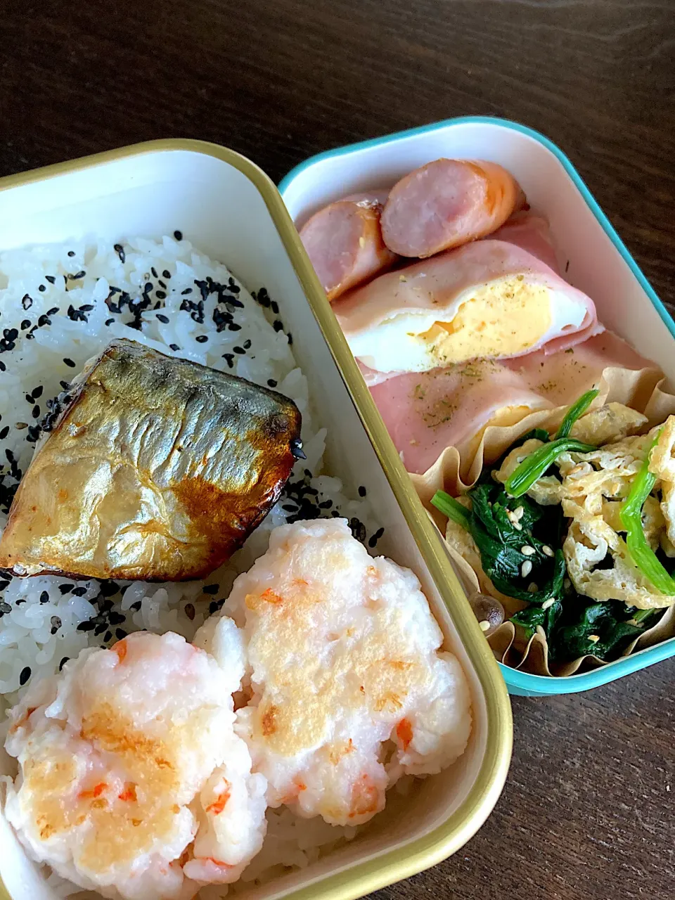 Snapdishの料理写真:鯖塩焼き弁当|nkさん