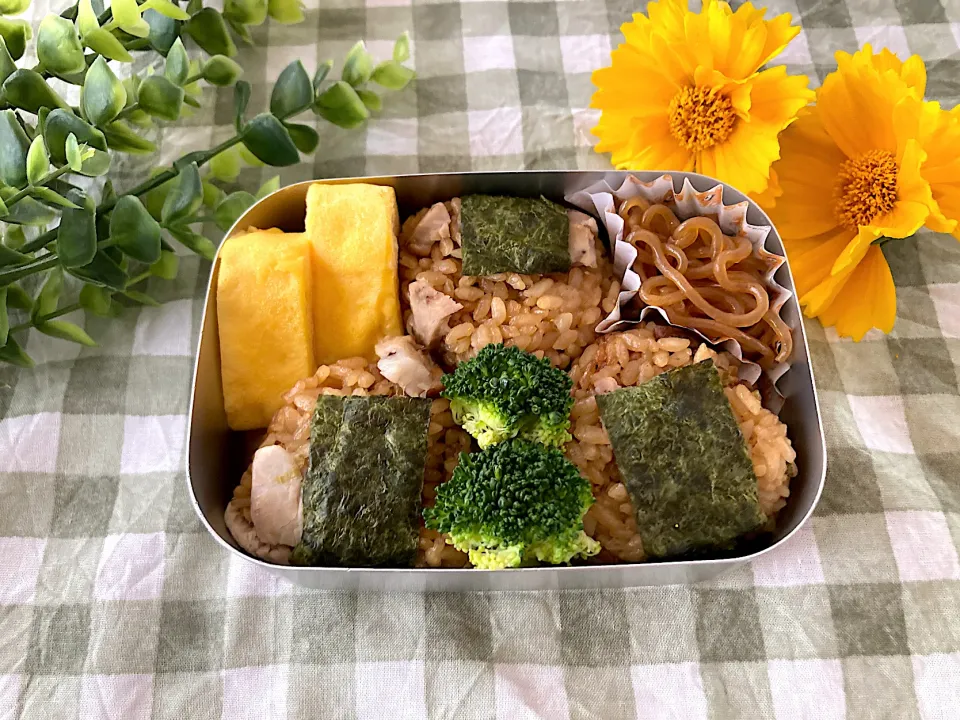 Snapdishの料理写真:＊焼豚ごはん＊べびたん＊年中さん幼稚園お弁当＊|＊抹茶＊さん