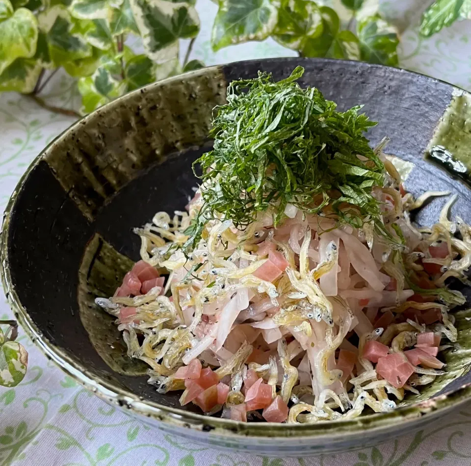 🥗カリッカリじゃこ🐟とカリカリ梅がポイントの大根サラダ🥗|Hollyさん