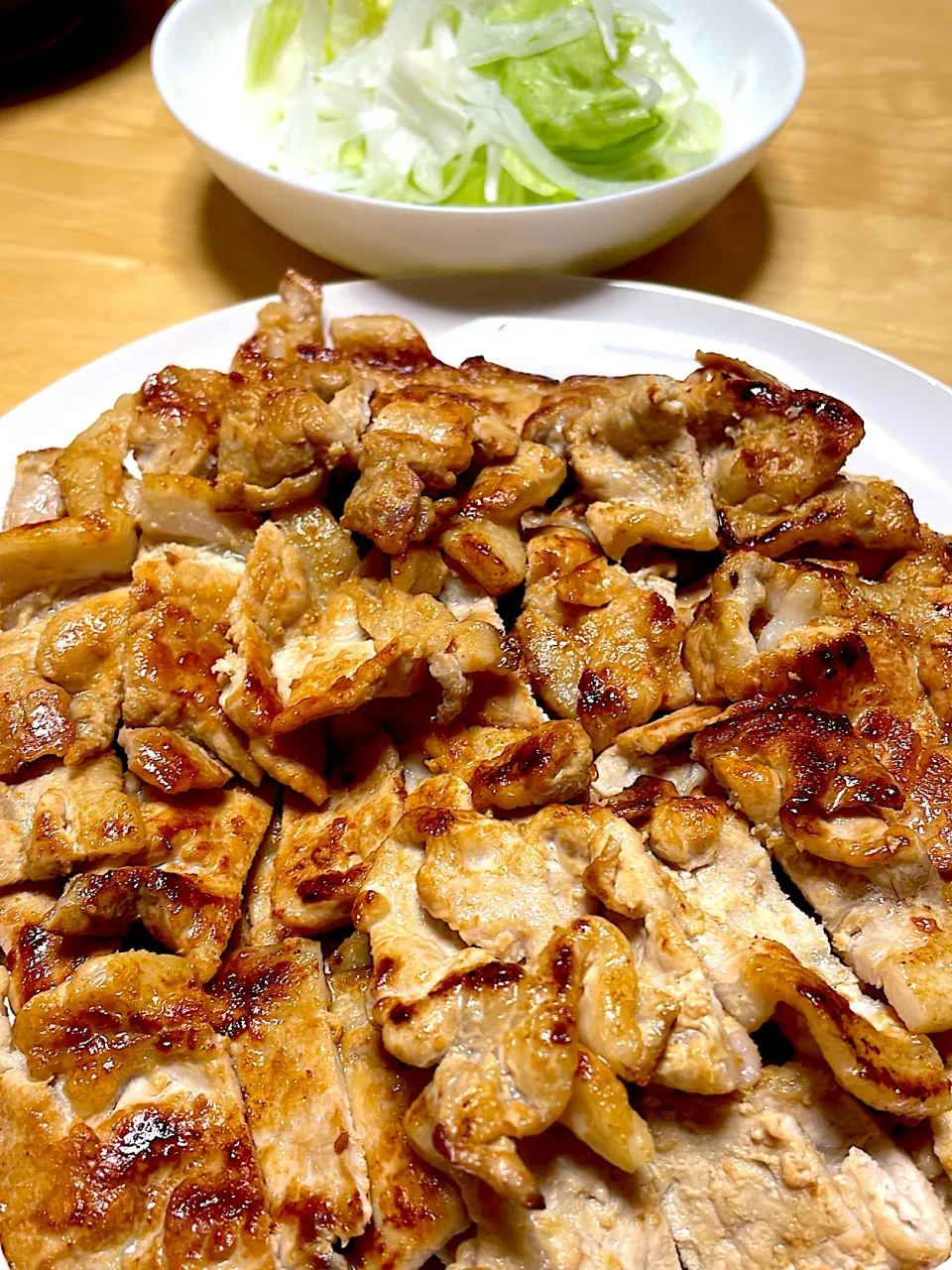 豚ロース800g😅全部生姜焼きにしました。弁当、そして明日の夕飯にもなりそう💦😅|abekoさん