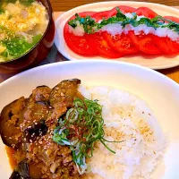 Snapdishの料理写真:あいかごはん！麻婆茄子丼！|あいか •᎑•さん