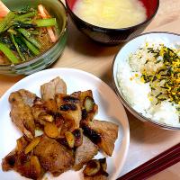 トンテキ🐽晩御飯🍚
