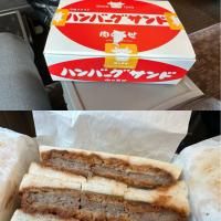 本日の出張ランチはどうにも時間を作れなくて新幹線の中。肉の万世のハンバーグサンド。年に数回こんな日がありますが、ハンバーグサンド好物です。美味しくいただきました。