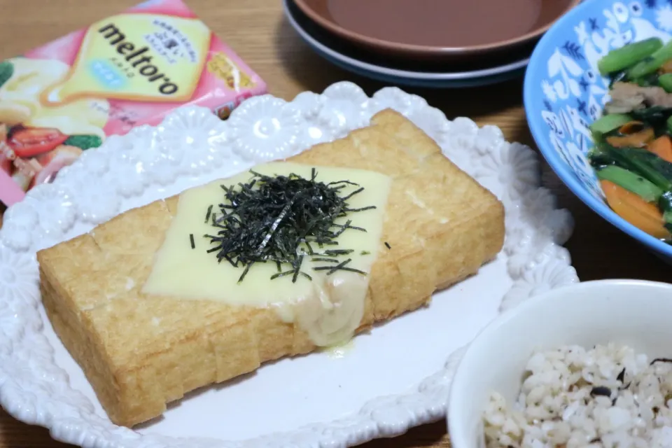 厚揚げ豆腐のチーズのせ|ちぃさん