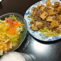 Snapdishの料理写真:厚揚げ麻婆焼きそば|あゆみさん