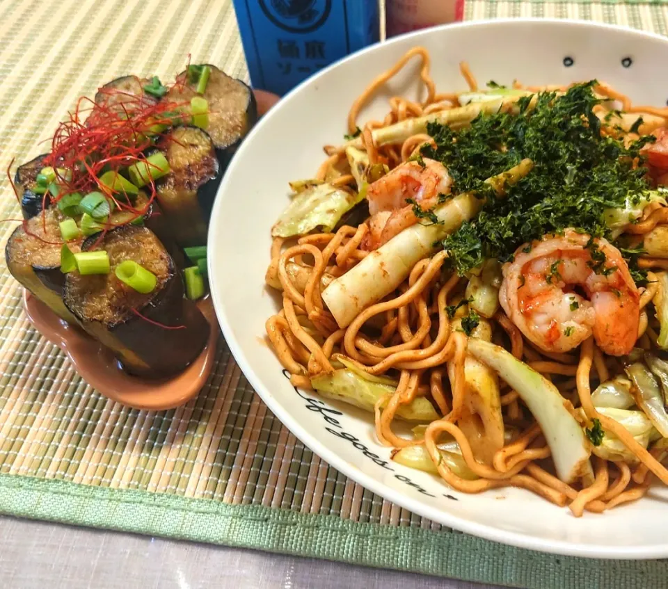 藤枝焼きそば(元祖麺)
焼きなす南蛮|マギーさん