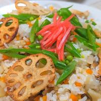 作り置きちらし寿司と茄子の煮浸し