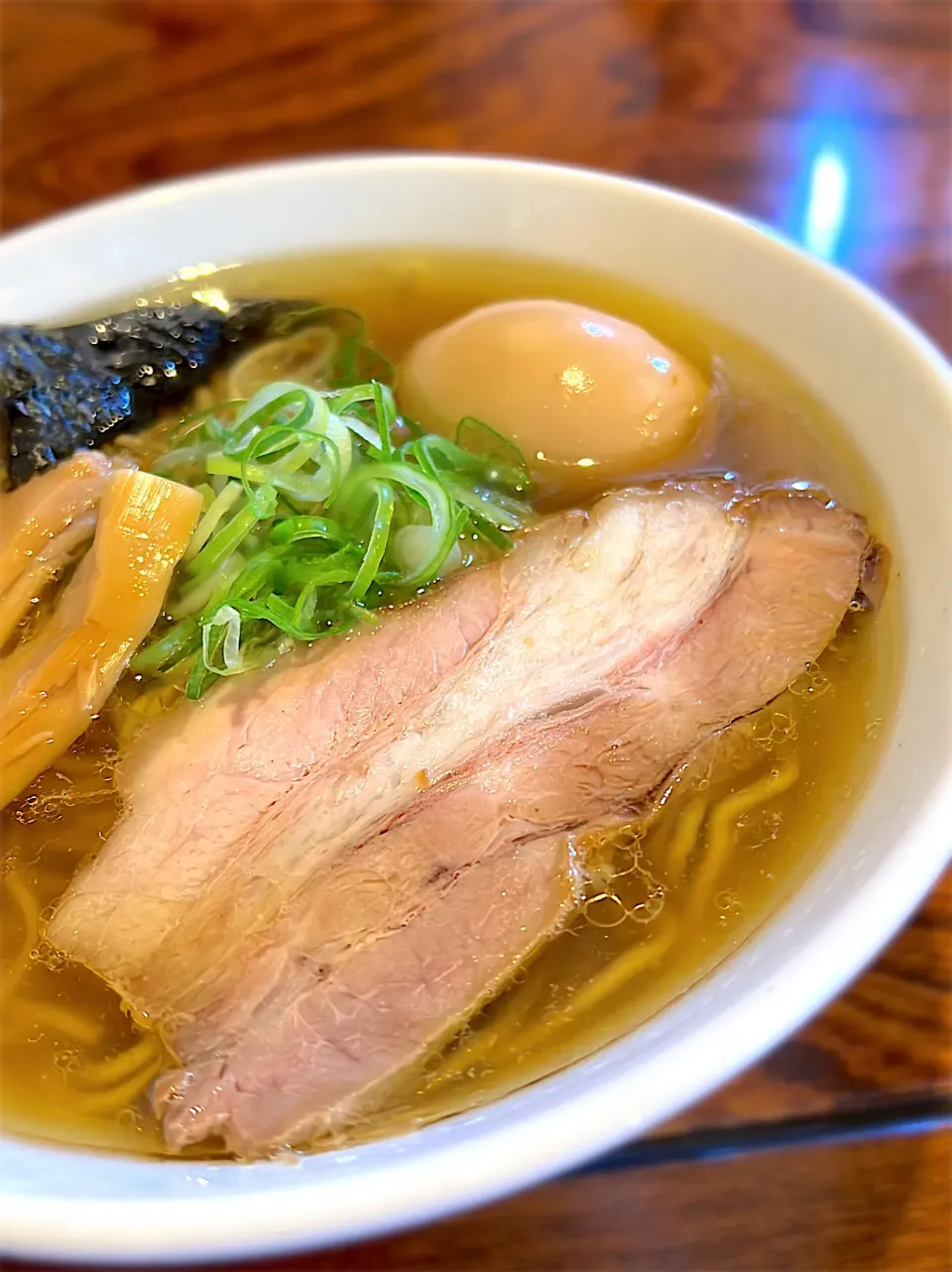 Snapdishの料理写真:味玉ラーメン（塩　大盛）|いさかつさん