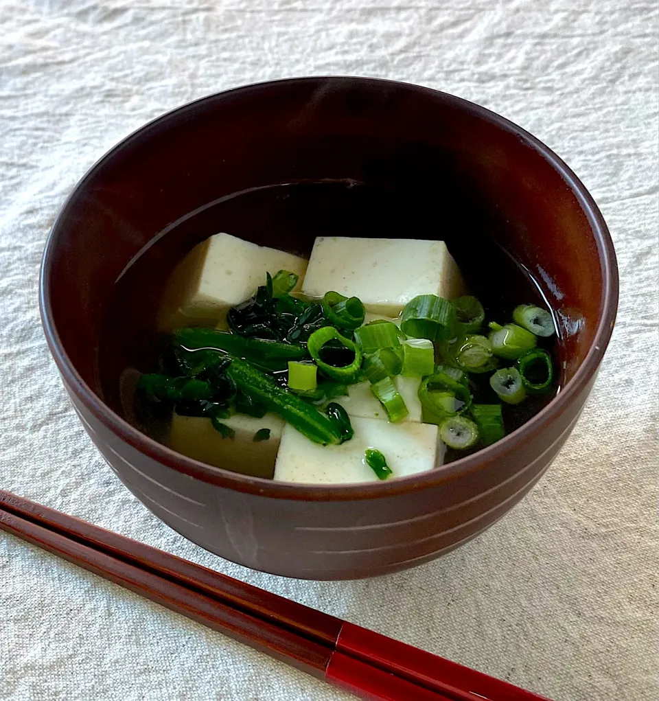 豆腐のお吸い物|かっちゃん杉さん