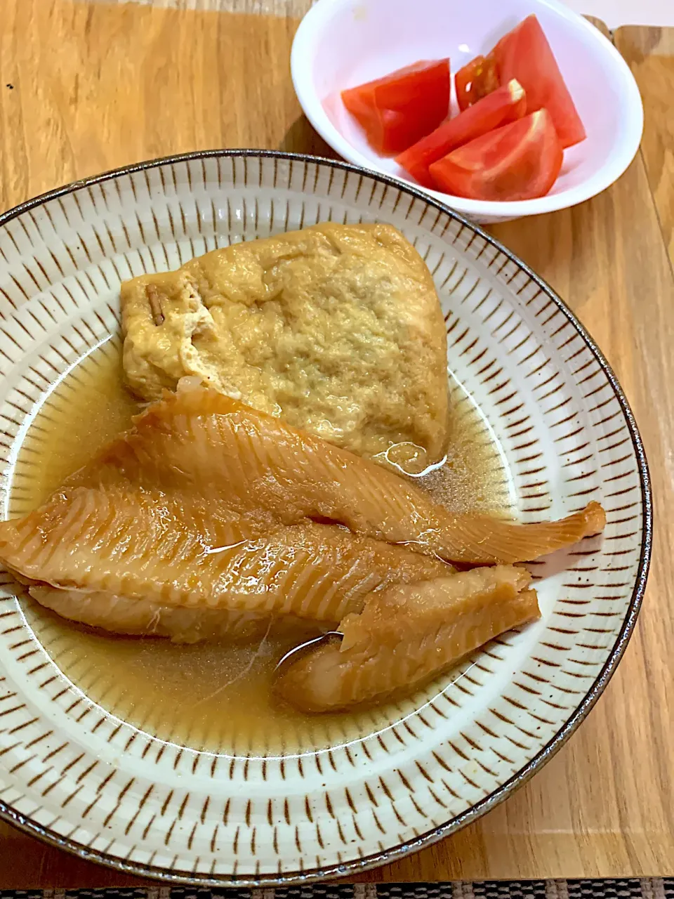 カレイの煮付けと油揚げ卵煮|ルナピーボールさん