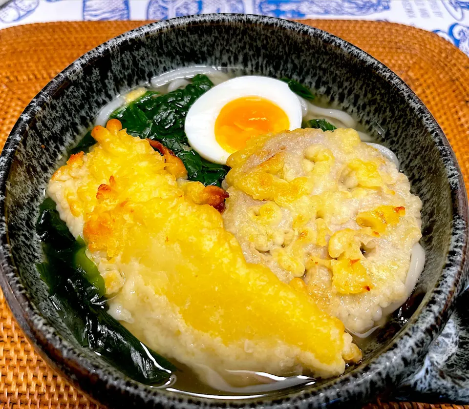 Snapdishの料理写真:イカ天とハス天うどん|Noriyuki Saitoさん