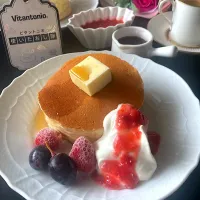 スフレ風ふわふわパンケーキ🥞〜ビタントニオ