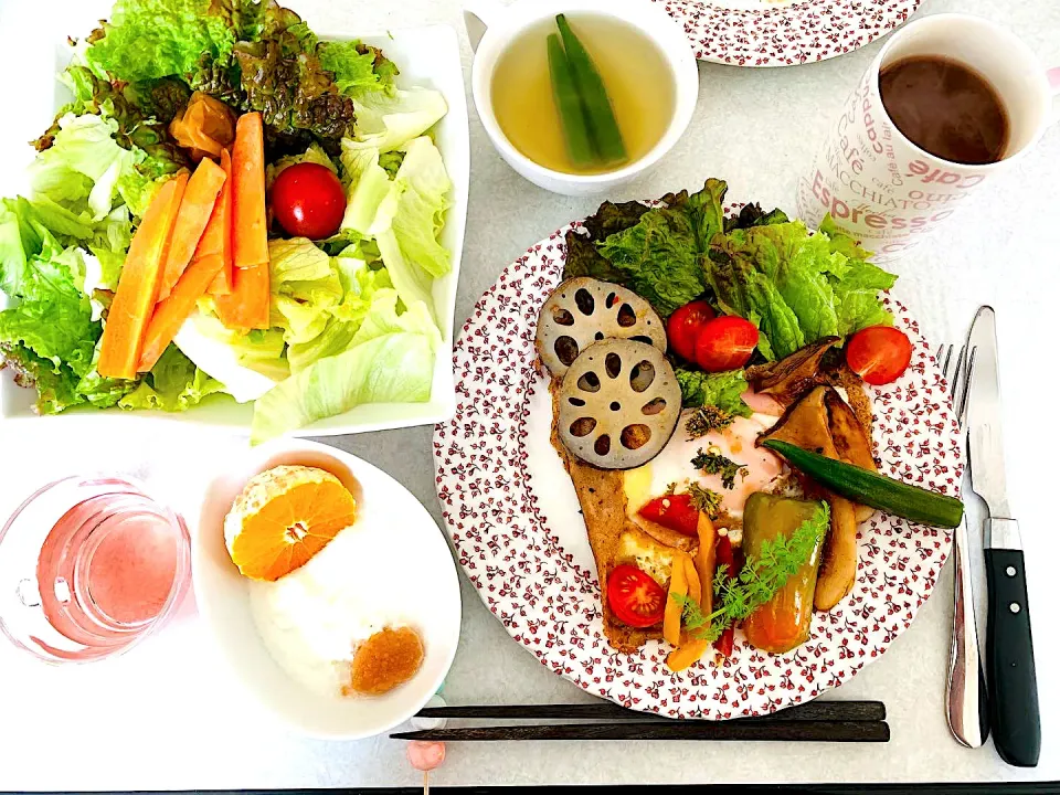 カフェ風朝ごはん 蕎麦粉ガレット|Ayakoさん