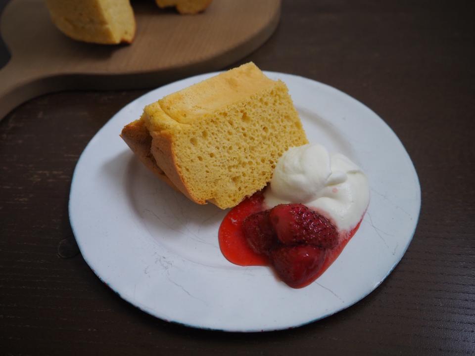sakurakoさんの料理 甘酒入りシフォンケーキ　タワテラ方式‼︎すごかった🎉