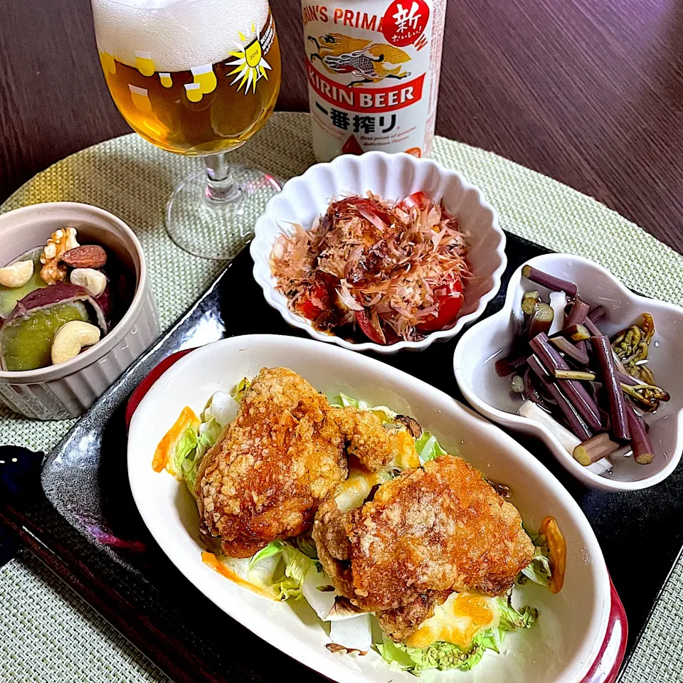 5/13晩ご飯：縁のからあげ|ななみんさん