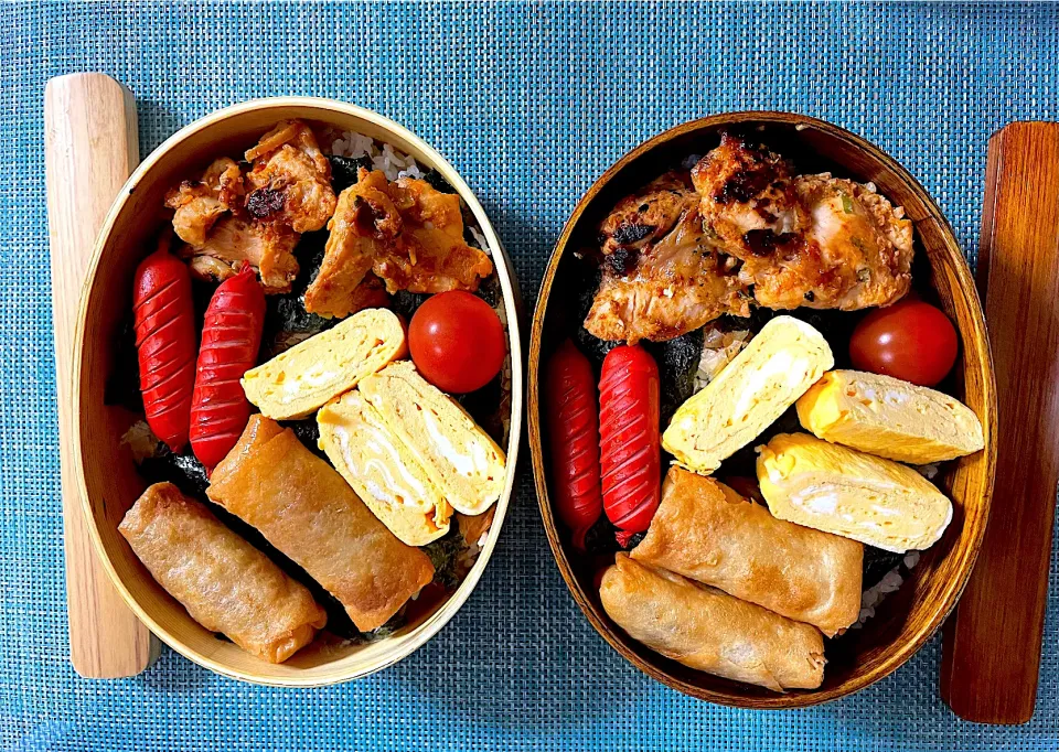 海苔弁当　鶏ムネ肉味噌漬け　卵焼き|ジャイママさん